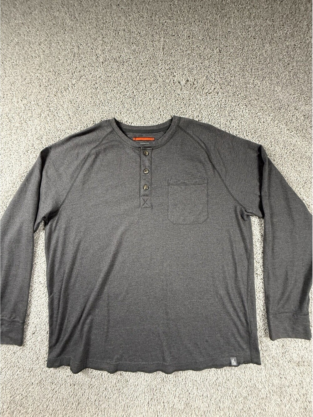 The North Face Men's Gray Henley Long Sleeve Shirt Size XXL